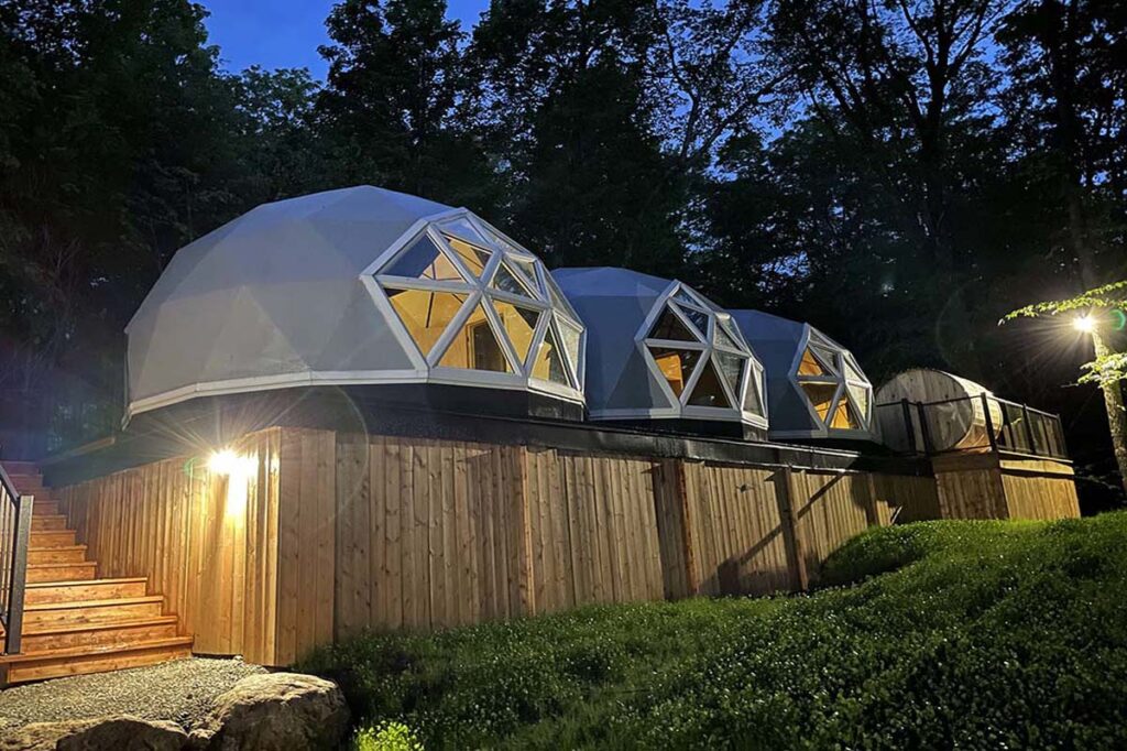 glamping domes in Tremblant