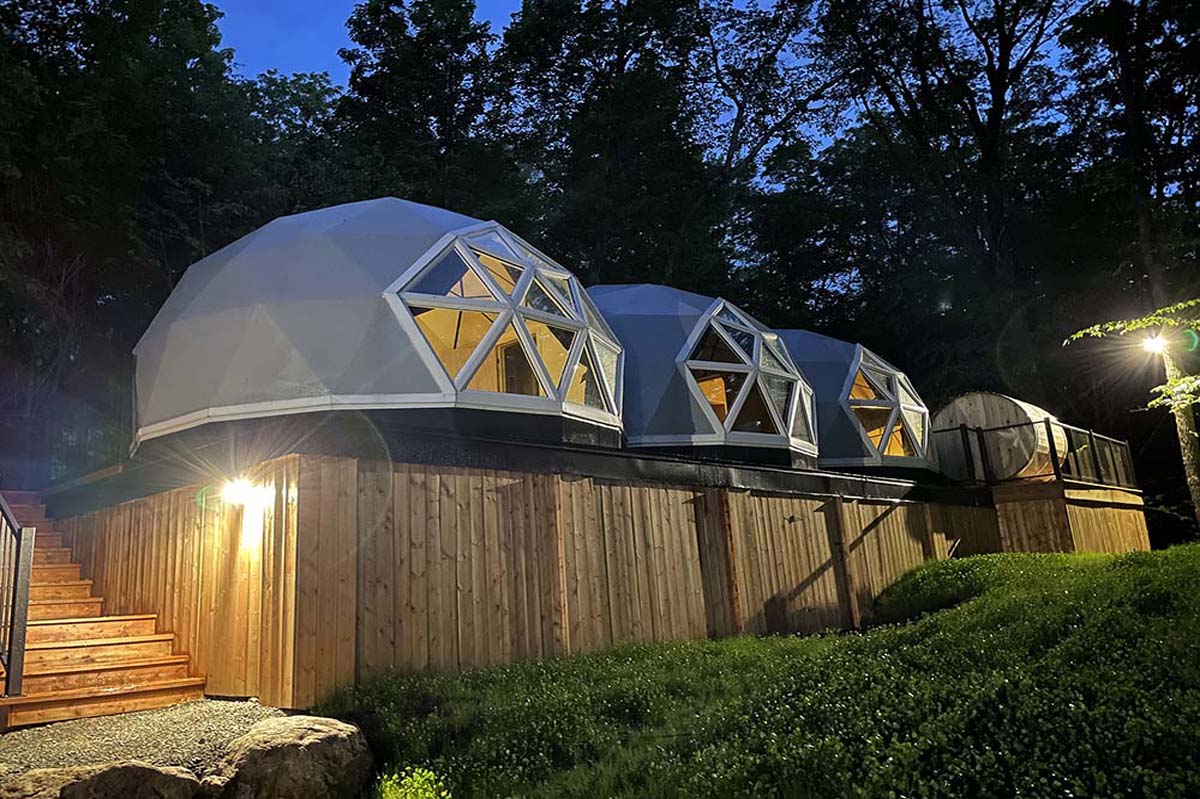 glamping domes in Tremblant