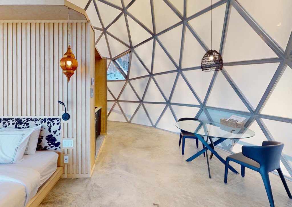 luxury glamping domes