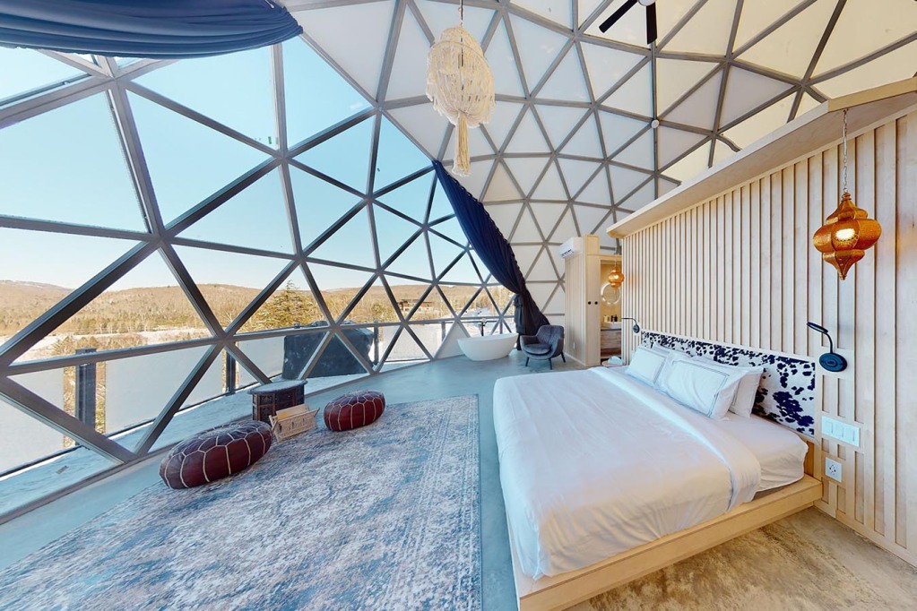 luxury glamping domes